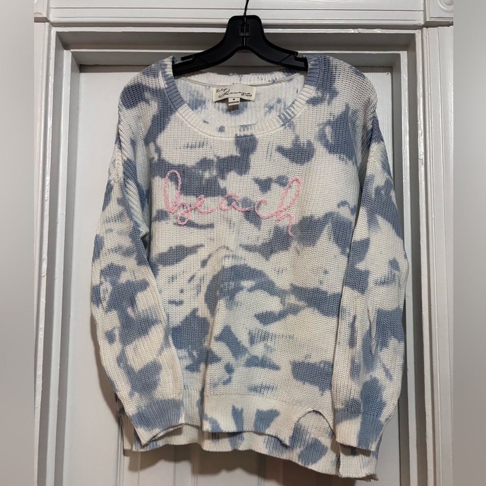 Wild Fable Blue and White Patterned Sweater